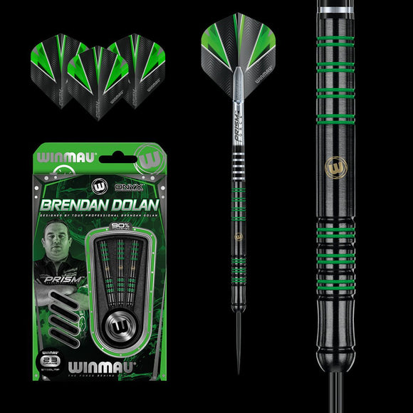 Brendon Dolan Winmau 90% Tungsten ONYX Grip Dart Set