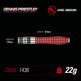 Dennis Priestley Special Edition 90% Tungsten Darts