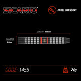 Winmau - Sicario 90% Tungsten Alloy Steel Tip