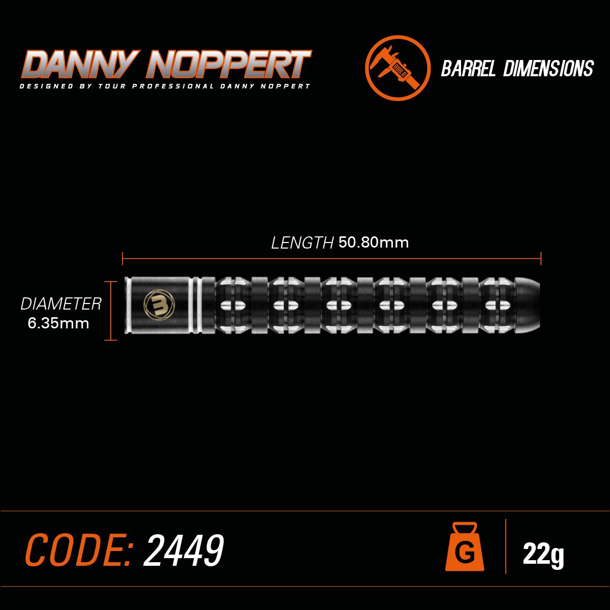 Danny Noppert Freeze Edition 90% Tungsten alloy