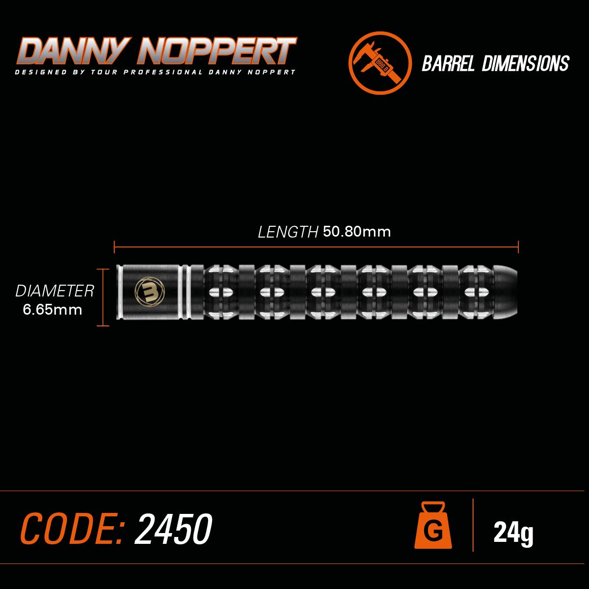 Danny Noppert Freeze Edition 90% Tungsten alloy