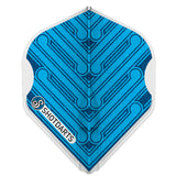 Shot L-Style EZ L1 Standard Shape Manu Blue Dart Flight Set