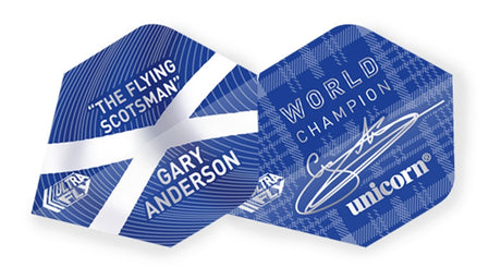 GARY ANDERSON ULTRA FLY.100 PLUS BLUE W/C FLIGHTS - Aussie Dart Supplies Online