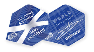 GARY ANDERSON ULTRA FLY.100 PLUS BLUE W/C FLIGHTS - Aussie Dart Supplies Online
