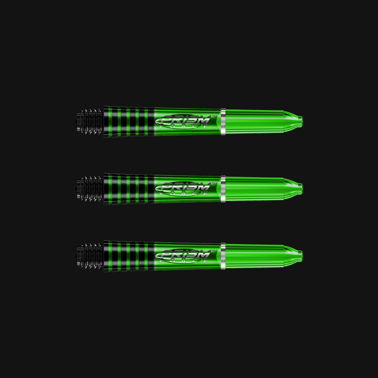 Winmau Prism Force Short 35mm Green Shafts