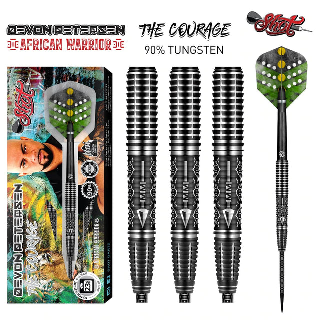 Shot Devon Petersen Courage Steel Tip-90% Tungsten Barrels*