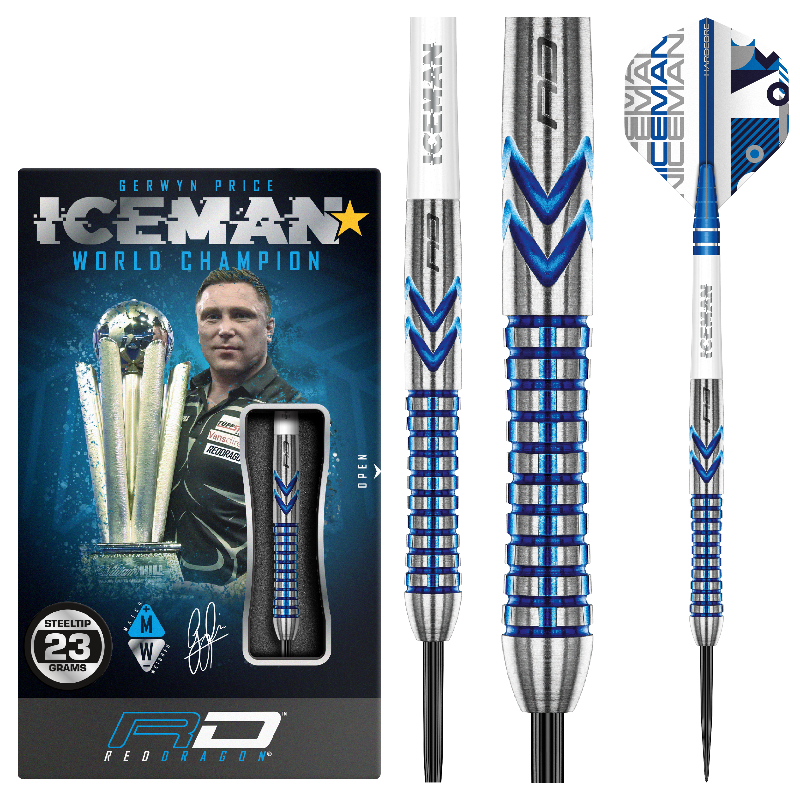 Gerwen Price Iceman Contour 90% Tungsten Alloy Darts