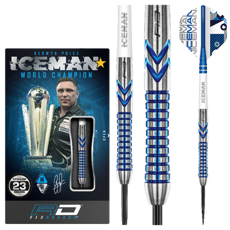 Gerwen Price Iceman Contour 90% Tungsten Alloy Darts
