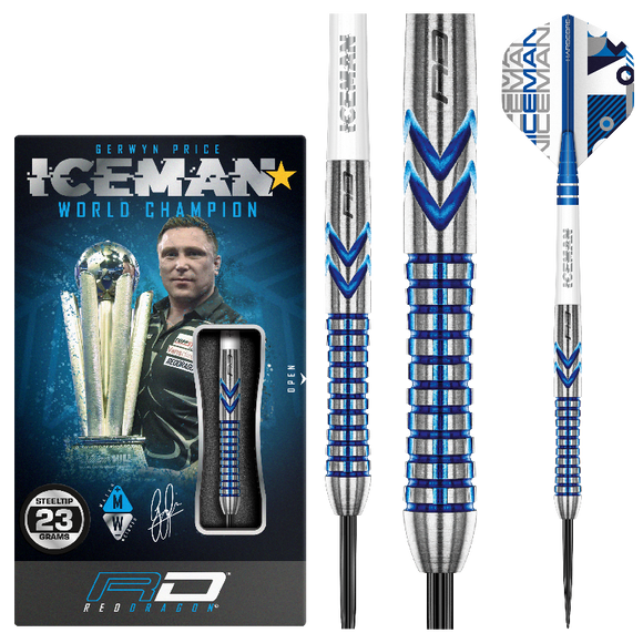 Gerwen Price Iceman Contour 90% Tungsten Alloy Darts