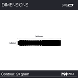 Gerwen Price Iceman Contour 90% Tungsten Alloy