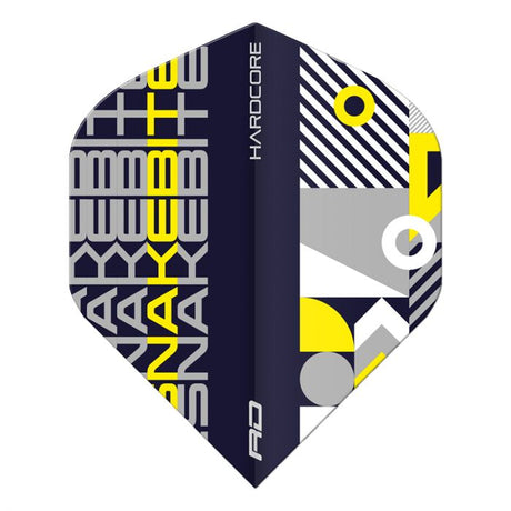 Hardcore Snakebite Stack Black & Yellow Flights