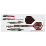 WARRIOR HAUTOA STEEL TIP DART SET-CENTRE WEIGHTED 80% TUNGSTEN BARRELS - Aussie Dart Supplies Online