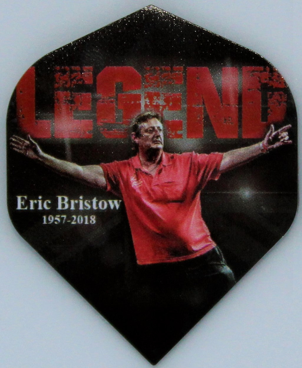 Eric Bristow No2 Std Photo 1957-2018 Flight Set - Aussie Dart Supplies Online