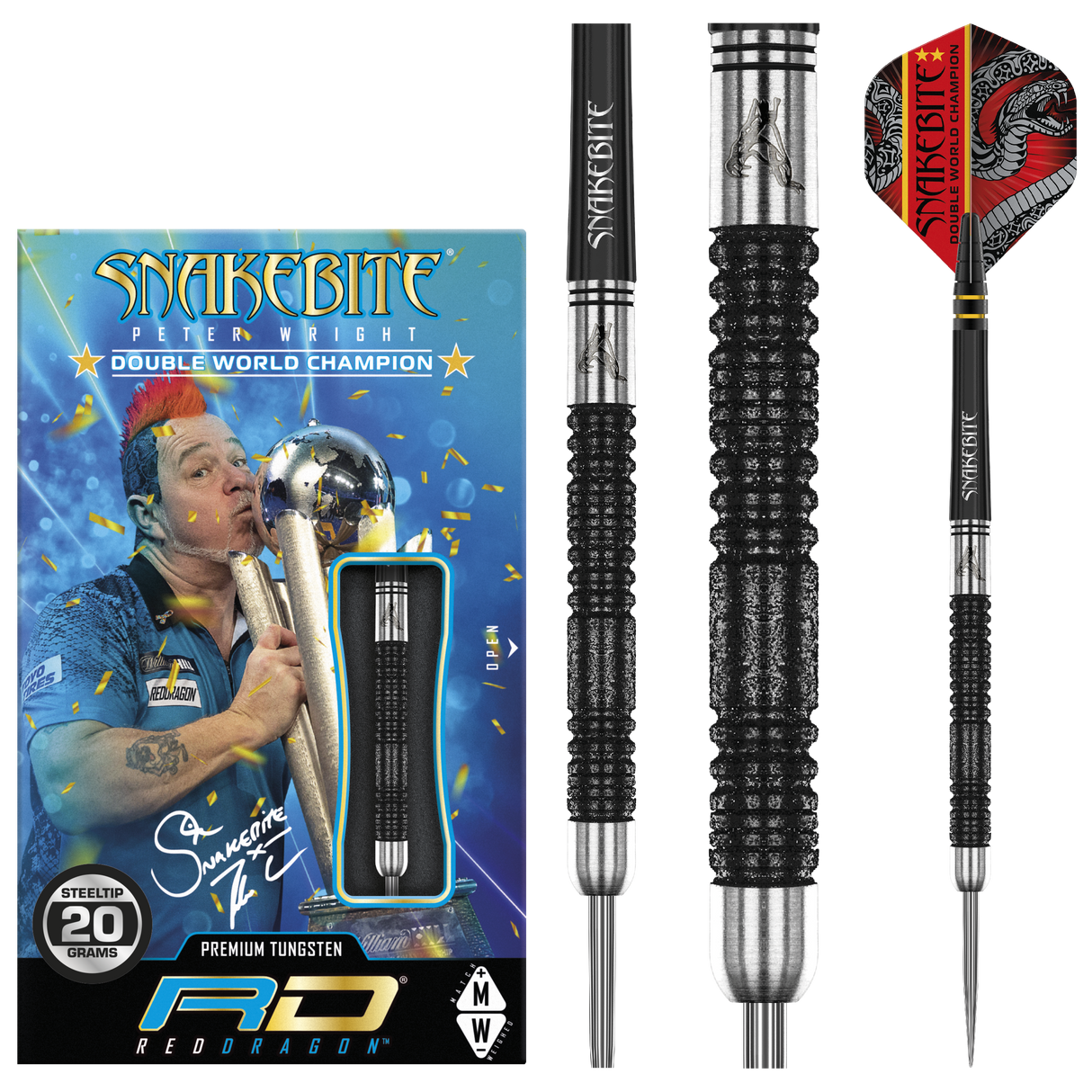 Peter Wright Snakebite Double World Champion Special Edition Tungsten