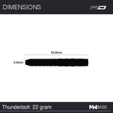 Gerwen Price Thunderbolt 90% Tungsten Alloy
