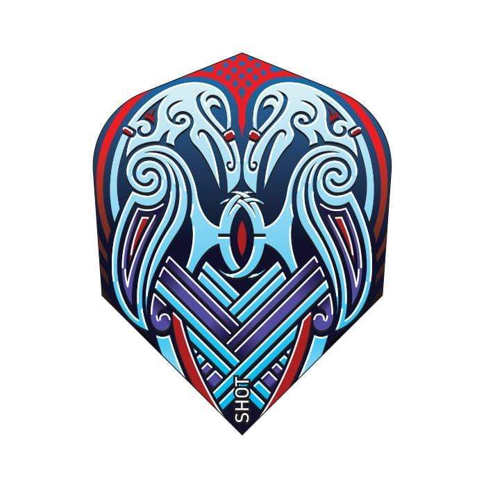 Viking Raven Dart Flight Set-Small Standard Blue