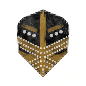 Shot Devon Petersen Greatness Dart Flight Set-Gold-Small Standard*