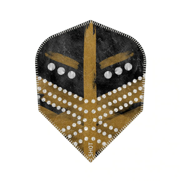 Shot Devon Petersen Greatness Dart Flight Set-Gold-Small Standard*