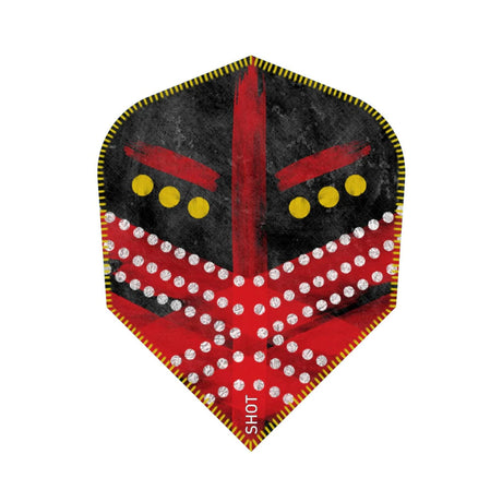 Shot Devon Petersen Greatness Dart Flight Set-Red-Small Standard*