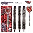 WARRIOR HAUTOA STEEL TIP DART SET-CENTRE WEIGHTED 80% TUNGSTEN BARRELS - Aussie Dart Supplies Online