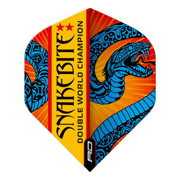 Snakebite Hardcore Ionic Blue & Orange Standard Flights