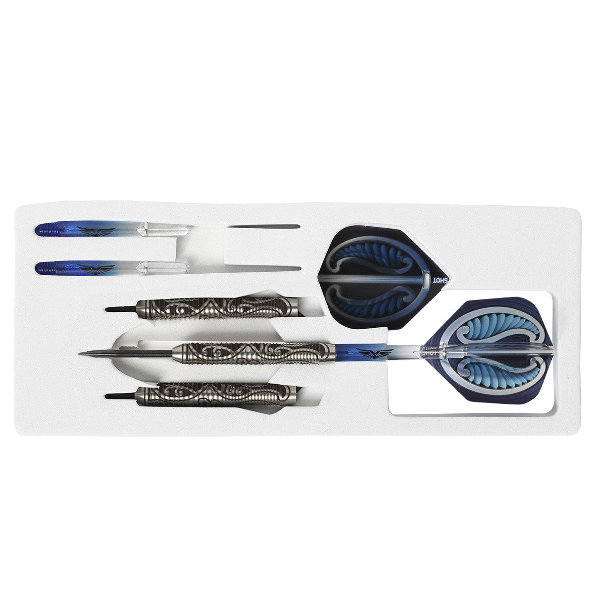 Warrior TIPU Steel Tip Dart Set - Front Weighted 80% Tungsten Barrel - Aussie Dart Supplies Online