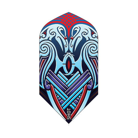 Viking Raven Dart Flight Set- Slim Blue*