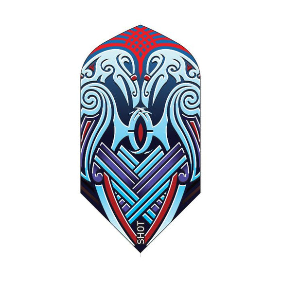 Viking Raven Dart Flight Set- Slim Blue*