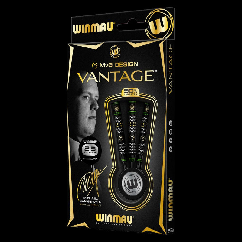 Winmau MVG Vantage 90% Tungsten Steel Tip Darts Set