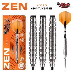 Zen DOJO Steel Tip Dart Set-80% Tungsten Barrels