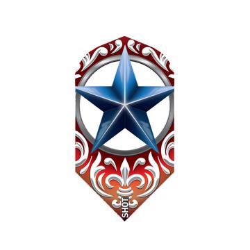 Wild Frontier Trailblazer Dart Flight Set-Slim-Blue Star*