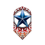Wild Frontier Trailblazer Dart Flight Set-Slim-Blue Star*