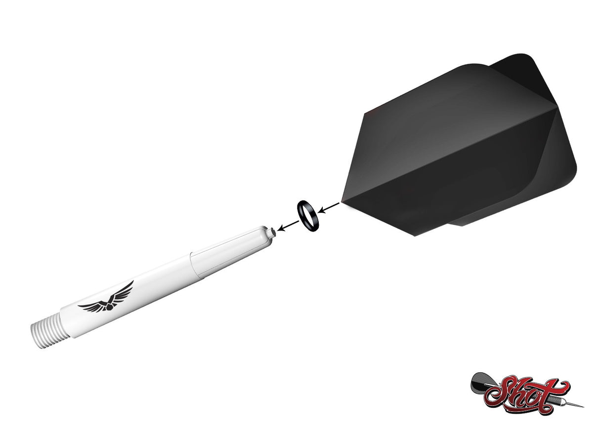 Eagle Claw Shaft Black with Ring - Aussie Dart Supplies Online