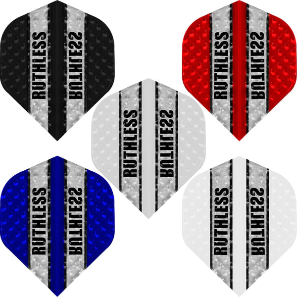 Ruthless STD No2 Embossed Dart Flights - Assorted Colours