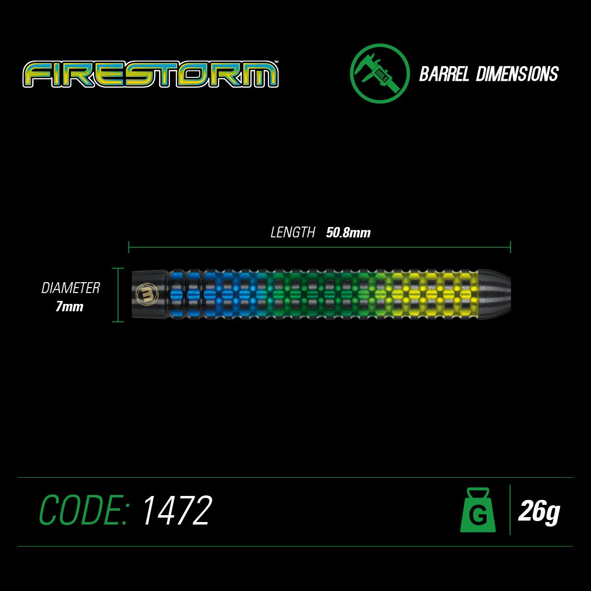 Firestorm 90% Tungsten alloy