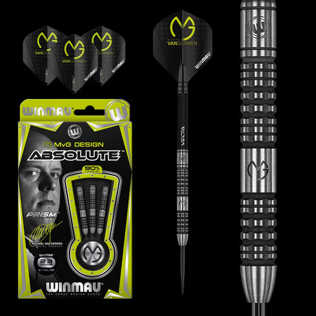 Winmau MVG Absolute 90% Tungsten alloy Darts Set