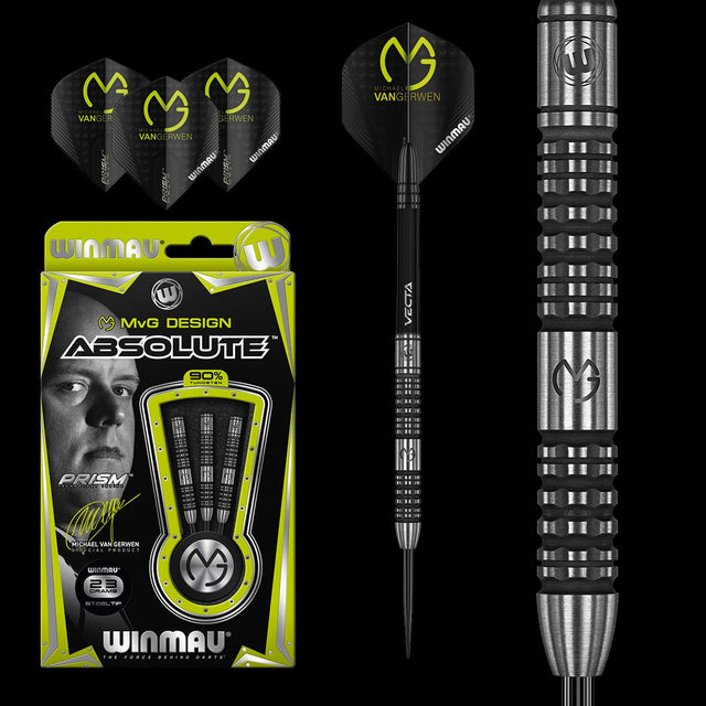 Winmau MVG Absolute 90% Tungsten alloy Darts Set