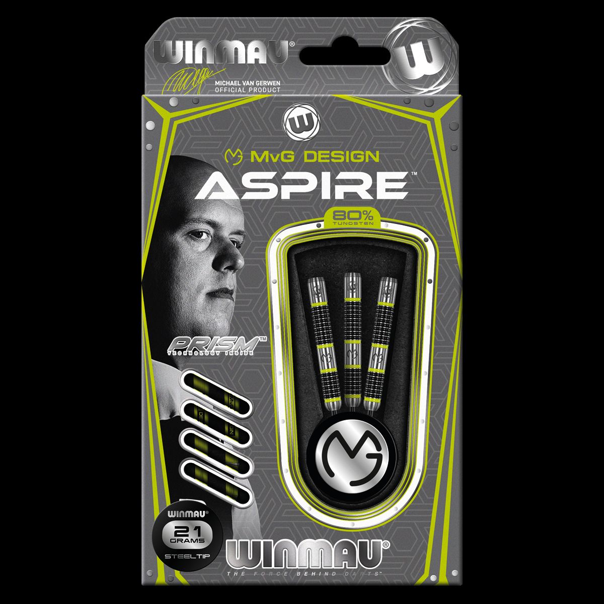 Winmau MVG Aspire 80% Tungsten Darts Set