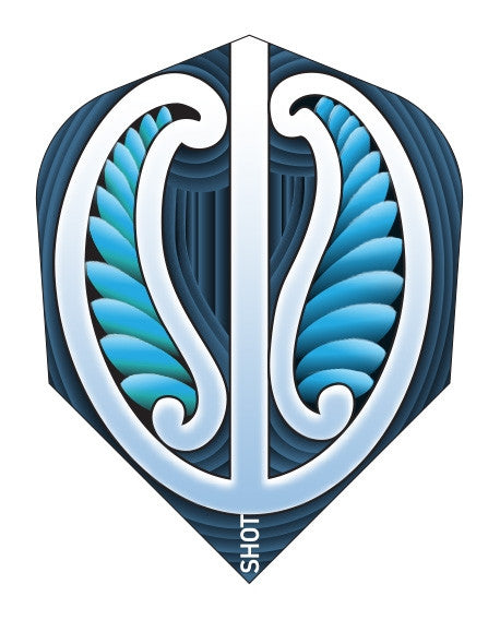 Warrior Blue Flights 100 Micron Small Standard - Aussie Dart Supplies Online