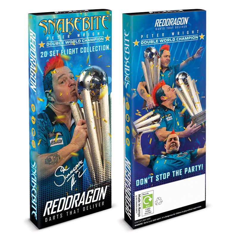 Peter Wright Snakebite Double World Champion Flight Collection